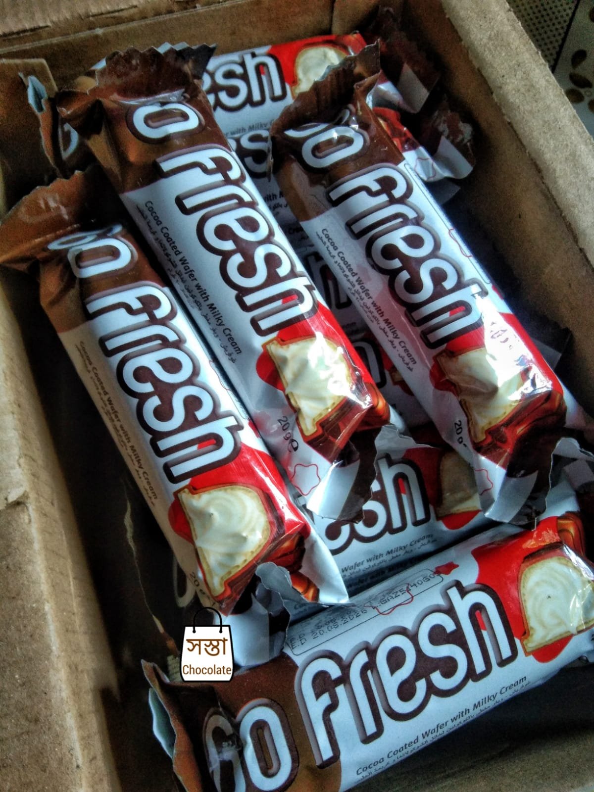 Go fresh chocolate wafer, filled with milky cream - Image 3